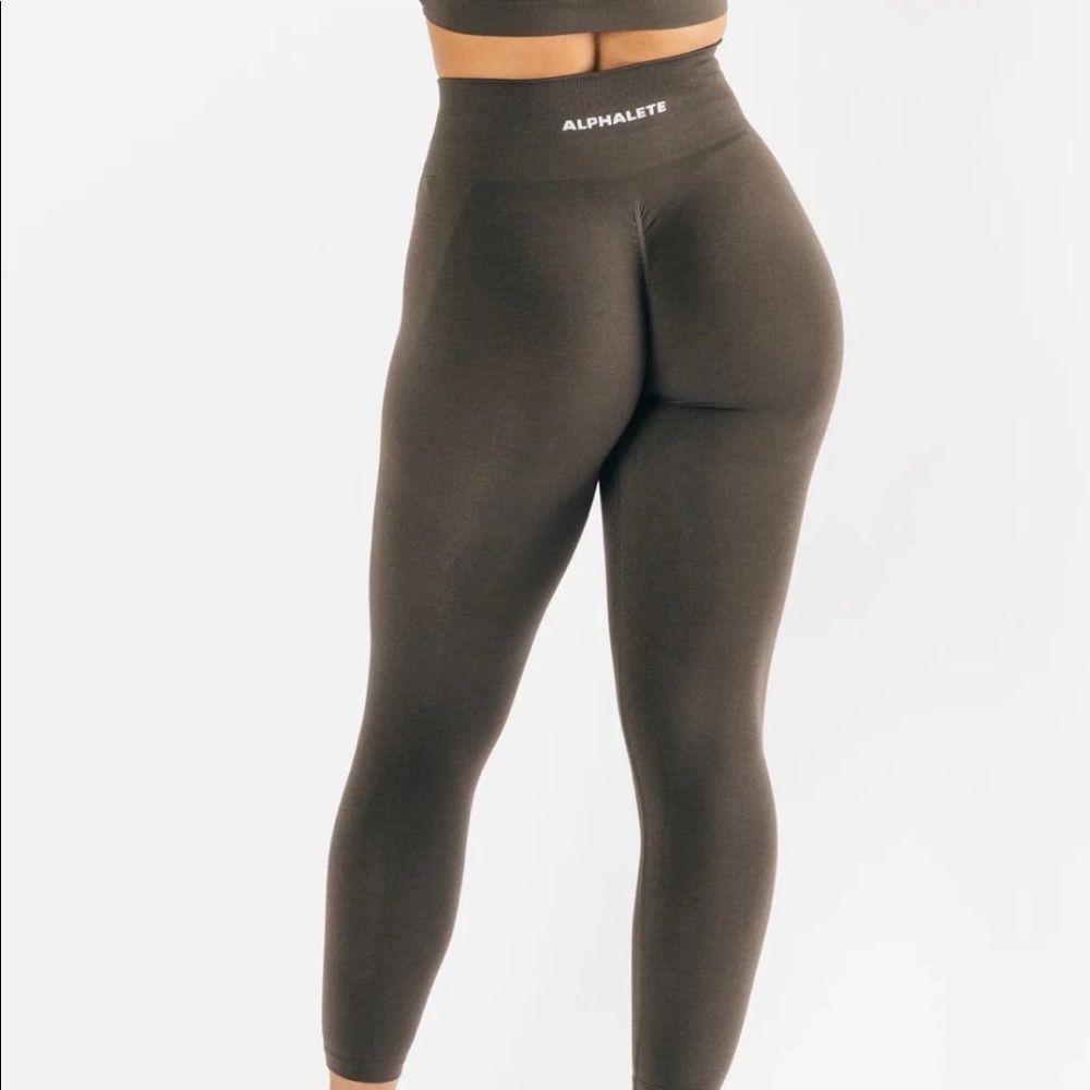 Alphalete Amplify Leggings Mocha Small